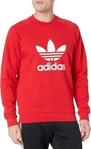 adidas Originals Adicolor Classics Trefoil Crewneck Sweatshirt Mens S Red NEW - £27.19 GBP