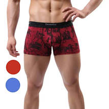 Bamboo Fiber Mid-Rise Trunks with Moisture-Wicking Male Underwear - £10.87 GBP