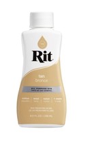 Rit All Purpose Permanent Color Fabric Liquid Dye, Tan,  8 Fl. Oz. - £4.65 GBP