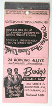 Brodey&#39;s Village Inn  Indianapolis, Indiana Restaurant 30 Strike Matchbook Cover - £1.39 GBP