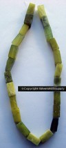 New Jade 16&quot;  (Serpentine) Tube rectangle beads apprx 20pcs approx 18x10mm BS074 - £3.07 GBP
