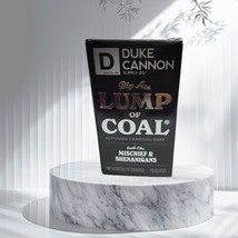 Men&#39;s Soap Duke Cannon Big Ass Lump Of Coal Charcoal Mischief USA Made 10 oz - $13.02