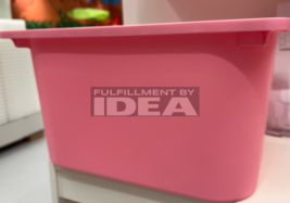 Brand New IKEA TROFAST Large Pink Toy Storage Bin Box 16 ½x11 ¾x9 &quot; 504.... - £11.84 GBP