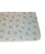 New Hand Crafted Reversible Baby Quilt 53”x 43” Bunnies on White &amp; White... - £16.89 GBP