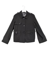 Penta Women&#39;s 12 Black Peacoat Jacket, Y2K Chunky Buttons Preppy Career ... - $568.63 MXN