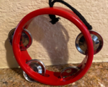 Percussion instrument Tambourine Tree Ornament 4 inches really works - $9.85