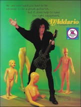 Blues Saraceno 1992 D&#39;Addario Strings ad Yamaha Plaid guitar advertisement print - £3.31 GBP