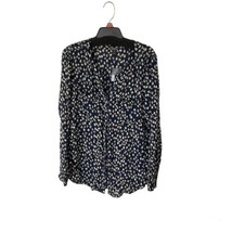 Eddie Bauer Falling Leaves Long Sleeve Top Dark Blue Small Brand New - £19.37 GBP