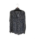 Eddie Bauer Falling Leaves Long Sleeve Top Dark Blue Small Brand New - $33.18 CAD