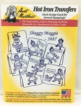 Aunt Martha&#39;s Hot Iron Transfers - Shaggy Maggy #3987 - $3.33