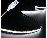 Led Strip Lights 5V Usb Led Lighting Cob Led Strip Light White Flexible ... - £10.37 GBP