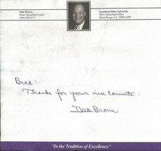 Dale Brown Signed Handwritten Note LSU Coach of Shaquille O&#39;Neal - £15.86 GBP