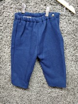 Vintage Chicago Girl Pants Blue Wool With Cotton Lining Baby Infant - $18.49