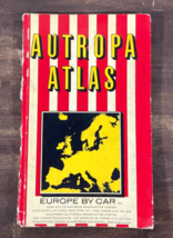 Vintage 1967 Autropa Atlas Europe By Car Hallwag Road Map Book Travel Tourist - £10.69 GBP