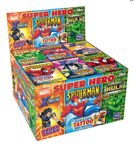 Justice League Candy Sticks with Tattoo: 30 Count - £22.50 GBP