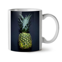 Fresh Green Pineapple NEW White Tea Coffee Mug 11 oz | Wellcoda - £12.78 GBP