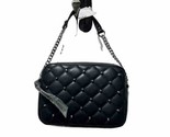 Rebecca Minkoff Black Quilted Studded Crossbody Bag Purse New with Tags - £38.56 GBP
