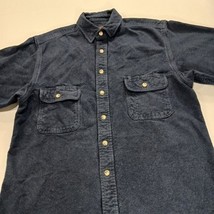 Moose Creek RN#116636 Men's M Faded Blue Cotton Heavyweight Long Sleeve Shirt image 13