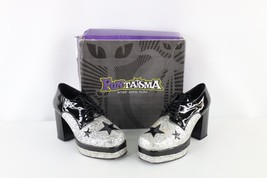 NOS Vintage Y2K Womens Small Size 8 9 Glitter Star Chunky Platform Heele... - $163.08 CAD