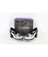 NOS Vintage Y2K Womens Small Size 8 9 Glitter Star Chunky Platform Heele... - $162.82 CAD