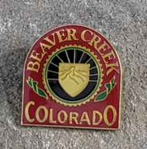 BEAVER CREEK Crest Red Travel Skiing Ski Souvenir Lapel Vintage Hat Pin ... - £12.71 GBP