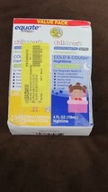 Equate Children&#39;s Homeopathic Daytime &amp; Nighttime Cold &amp; Cough Liquid Va... - $8.42