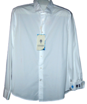 Ganesh Men&#39;s White Cotton Soft Embroidery Design Shirt Size 2XL - £66.91 GBP