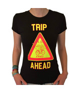 Trip Ahead Women Tshirt Glow in UV Psychedelic Hofmann Goa Festival Psy ... - $27.77 CAD