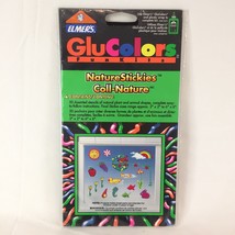Vintage 1993 New Elmers GluColors Craft Art Fun Kit Nature Stickies Window Cling - £7.96 GBP
