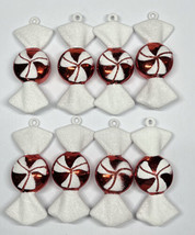 Christmas Peppermint Tree Ornaments Red White Swirl Candy Cane Your Choice - $12.93