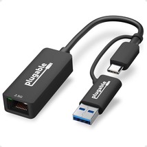 2.5G Usb C And Usb To Ethernet Adapter, 2-In-1 Adapter Compatible With Usb-C Thu - £40.80 GBP