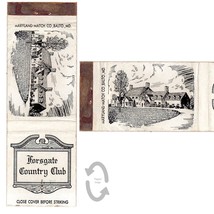 Vintage Matchbook Cover Forsgate Country Club Jamesburg NJ 1940s map building - £7.90 GBP