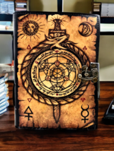 grimoire journal book of shadows leather journal  gifts for men and women - $40.98