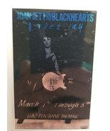 JOAN JETT - VINTAGE ORIGINAL FOIL LAMINATE TOUR CONCERT BACKSTAGE PASS *... - $27.58 CAD