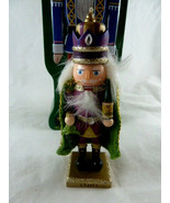 Roca Nutcracker tin 9.5 inch container with 5.5 inch ornament Wine &amp; Gra... - $20.20 CAD