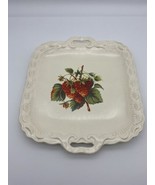 helen page strawberry motif dessert serving tray Medium Decor - $14.25