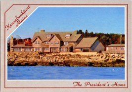 Postcard Maine Kennebunkport Pres. George W. Bush Summer Home 6 x 4 Inches 1980 - £5.40 GBP