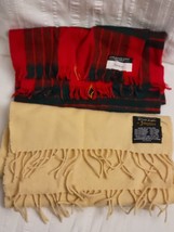 Pair of Wool Scarves Johnstons of Elgin &amp; Pure Merino Wool - £16.38 GBP