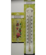 GARDEN THERMOMETERS Classic Red Alcohol SELECT: 8-Inch or 15.75-Inch The... - £2.33 GBP+