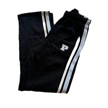 VICTORIA’s SECRET PINK Ivy Fleece Straight Leg Sweatpants Medium Black - $37.62