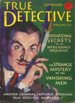 True Detective Mysteries - September 1931 - Strange Mystery Of The Vanishing Men - £21.22 GBP