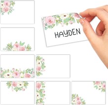 Floral Name Tag Stickers | Set of 56 | Classroom Supplies - $11.99