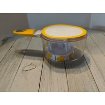 Adjustable Wilton 1/8 Cup to 1 Cup Measuring Scoop Cup Yellow - £10.33 GBP