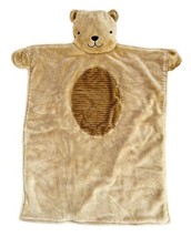 Carters Tan Bear Playmat Baby Fleece Plush Lovey Security Blanket Tummy ... - £17.46 GBP