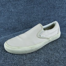 Vans Classic Men Slip-On Shoes Pink Leather Slip On Size 10 Medium - £23.25 GBP