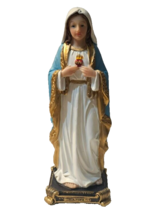 Guadalupe Sacred Heart Of Maria Virgin Mary Robe Religious Figurine - £16.75 GBP