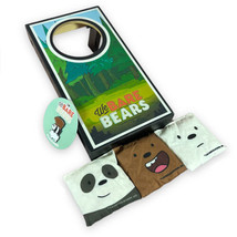We Bare Bears Mini Desktop Cornhole Game + Pinback Bean Bag Toss &amp; Pin Lootcrate - £8.91 GBP