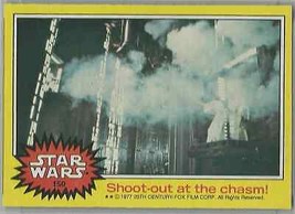 1977 Topps Star Wars Ser 3 Yellow #150 Shoot Out At The Chasm! Hamill EX-MT - £0.70 GBP