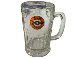 Vintage A&amp;W Root Bear Glass Mugs, Orange &amp; Red Arrow Bullseye Logo 40&#39;s ... - $23.27