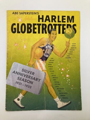 1951-1952 Abe Saperstein&#39;s Harlem Globetrotters Silver Anniversary Season - $23.70